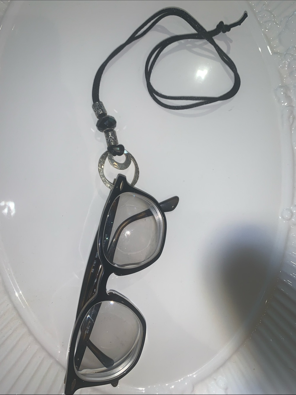 Black Eyeglass Necklace Holder - Unbranded